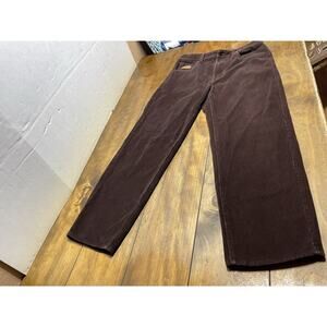 Empyre Pants Mens 32 Brown Corduroy Loose Relax Fit Baggy Skater Y2K